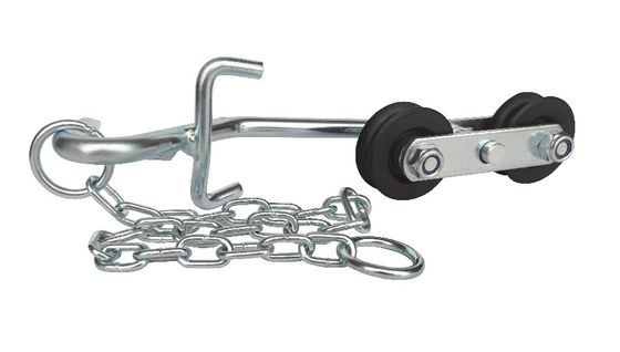 Silberne 64mm Bananen-Bauernhof-Laufkatzen-Rolle, die glatt arbeitet