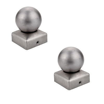 Kugelförmiger hölzerner Ball-Stahlzaun Post Caps Galvanized 100 x 100 10cm x 10cm