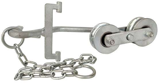 Silberne 64mm Bananen-Bauernhof-Laufkatzen-Rolle, die glatt arbeitet