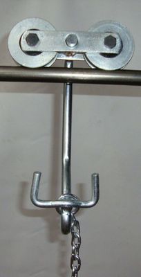 Bananen-Bauernhof-Laufkatzen-Rollen-verzinkte Oberfläche des Eisen-235