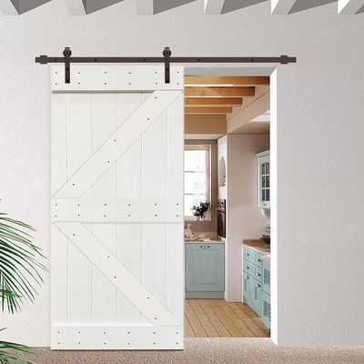 Innen-Matte Black Sliding Barn Door-Hardware 2 Meter