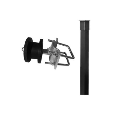 Runde und quadratischer Posten-Zaun Black Nylon Roller 4 Zoll galvanisierten
