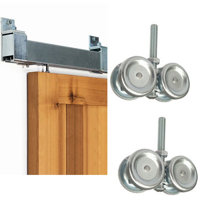 Aufhänger-Kit Sliding Door Box Rail-Scheunen-Tür-Rad galvanisierte Stahl