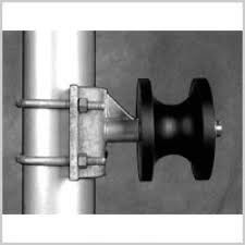 Der 4 Zoll-galvanisierte runde quadratische Zaun-Post Black Nylon-Rolle