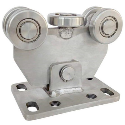 Edelstahl 304 Durchmessers 50mm Räder des Kragbalken-Tor-Wagen-5 für Bahn 60X60