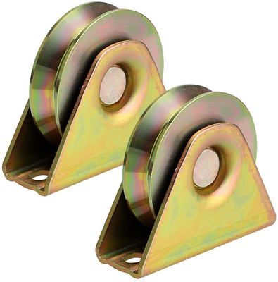 Gold/weiße Zink-Tor-Tür-Rolle für Schiebetüren im Messing