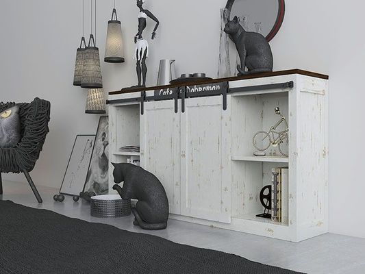 Kabinett Mini Barn Door Hardware Kit für doppelte hölzerne Türen