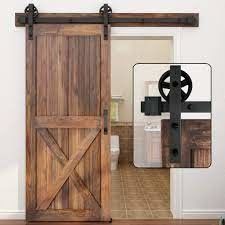 2,25 Scheunentür-Hardware-Schwarzes des starken Doppelten des Scheunentür-Hardware-Deckenbergs 8ft gleitendes