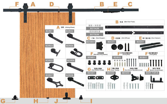 Innovativ im Entwurf - Hardware-Paket 8ft Schieber Scheier Dier (Unterhaltungsrad) - ultra ruhig, Designerwahl, alles Teil