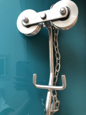 Industrielle Bananen-Kabelbahn-Rolle galvanisierte weiße Oberfläche